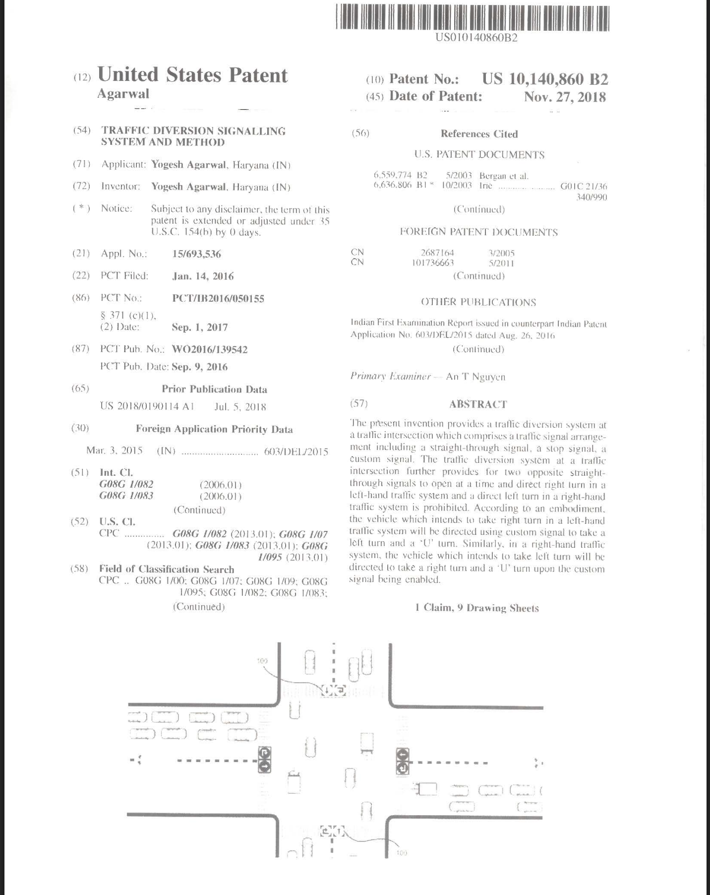 TRAFFIC DIVERSION SIGNALLING SYSTEM AND METHOD